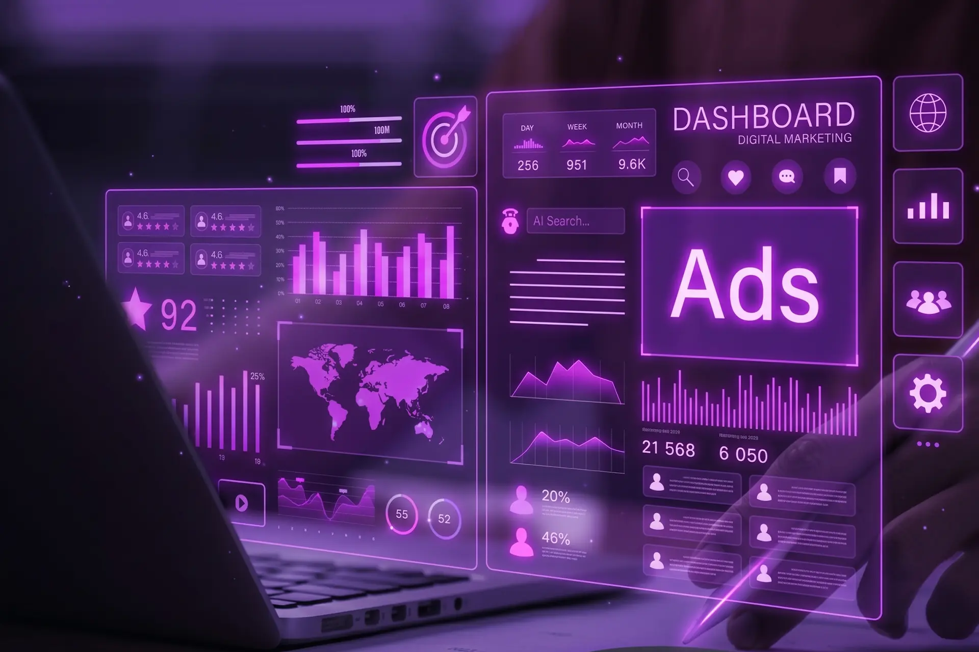 Dashboard de Gestão de Google Ads focado em conversão